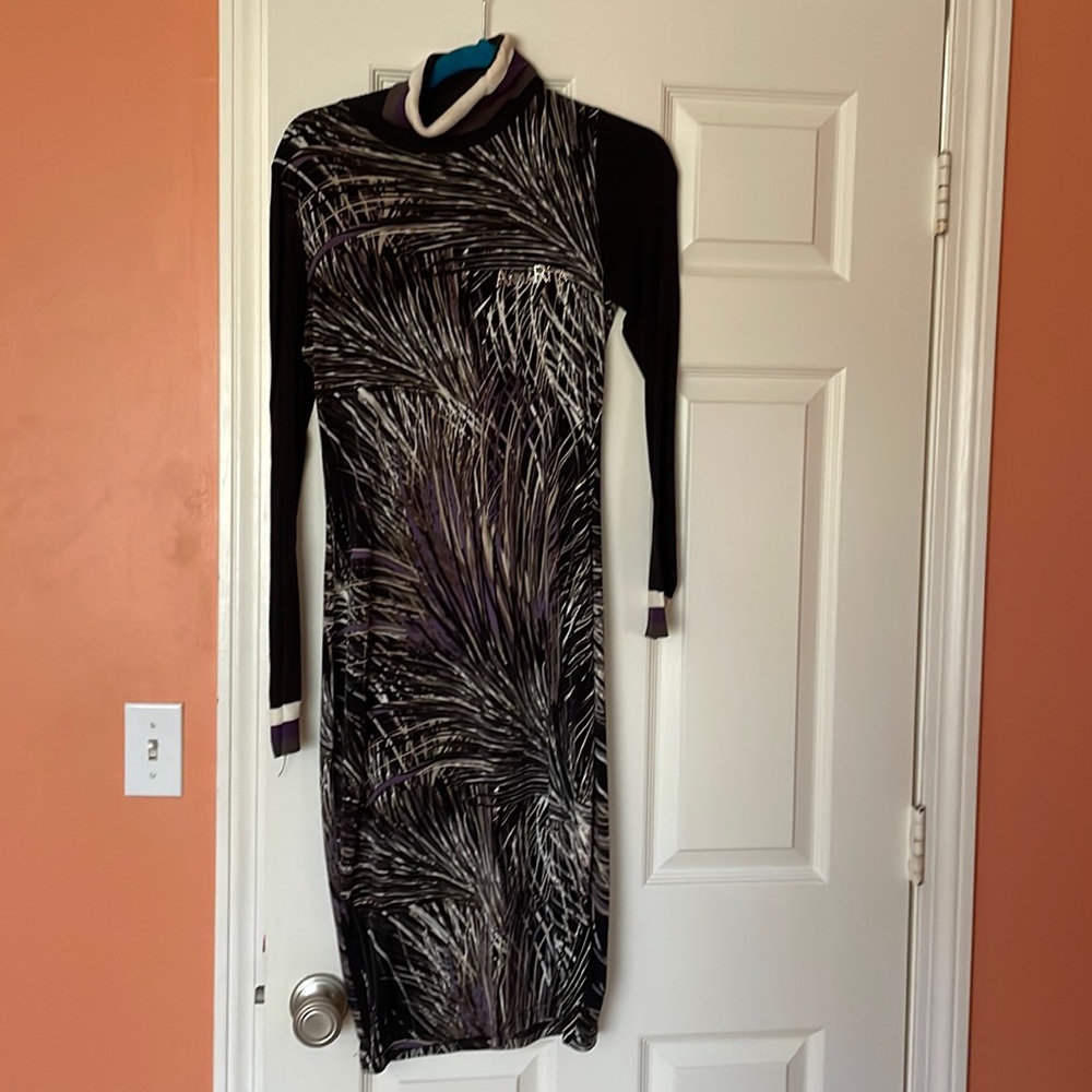 MIDI Anna Rita turtle neck dress